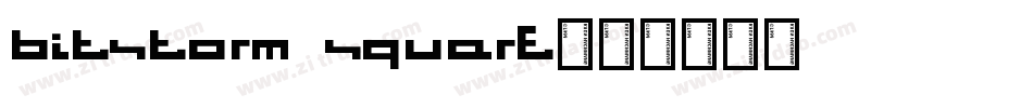 bitstorm square字体转换